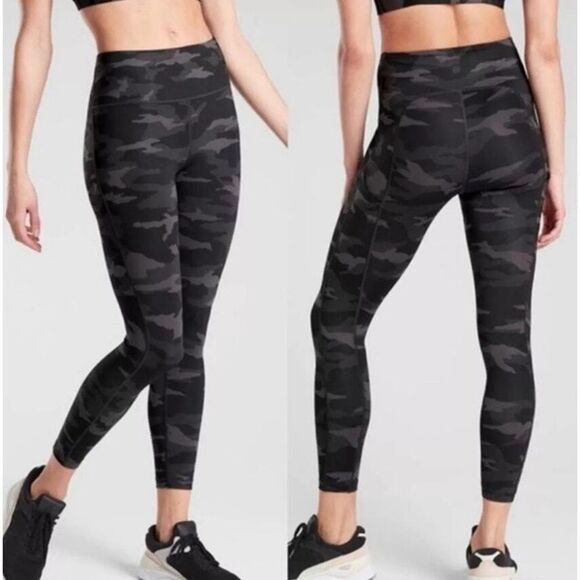ATHLETA Camo Ultimate 7/8 Tights Leggings Sz S - Picture 1 of 5